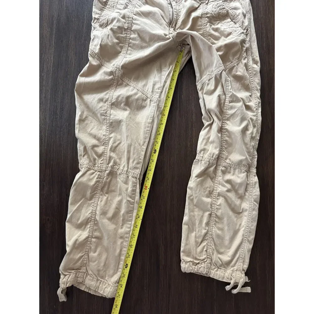 Lauren Ralph Lauren Pants Womens 10 Khaki Utility Safari Ruched Tie - Picture 8 of 9